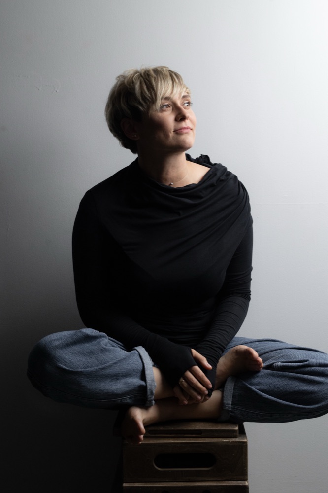 Anna Shevcova, seated portrait